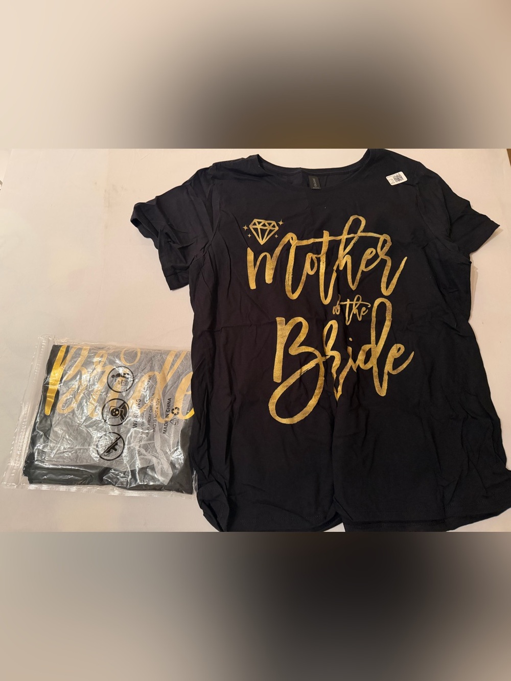 Bride & Mother Of Bride Women's T-Shirts Bachelorette Bridal Wedding S & 2X